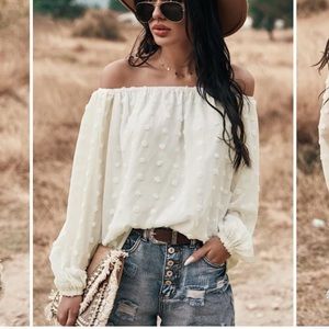 SNDYS Strapless Blouse